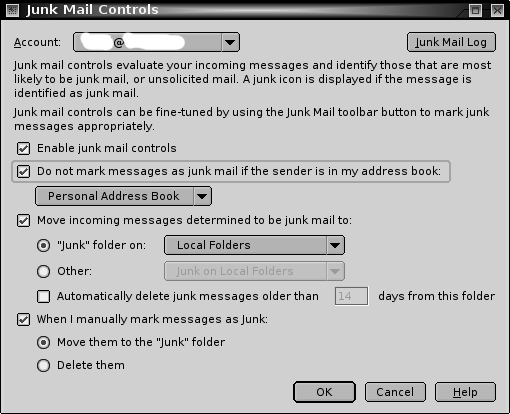 Junk Mail Controls